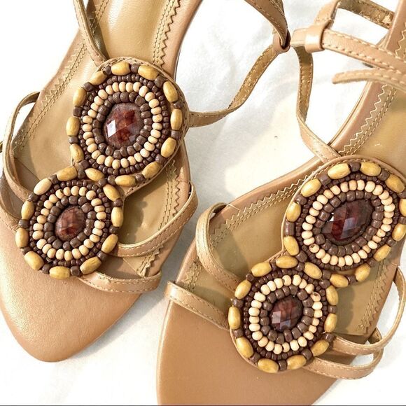 M by Marinelli Riona Beaded Heeled Sandals - Picture 3 of 8